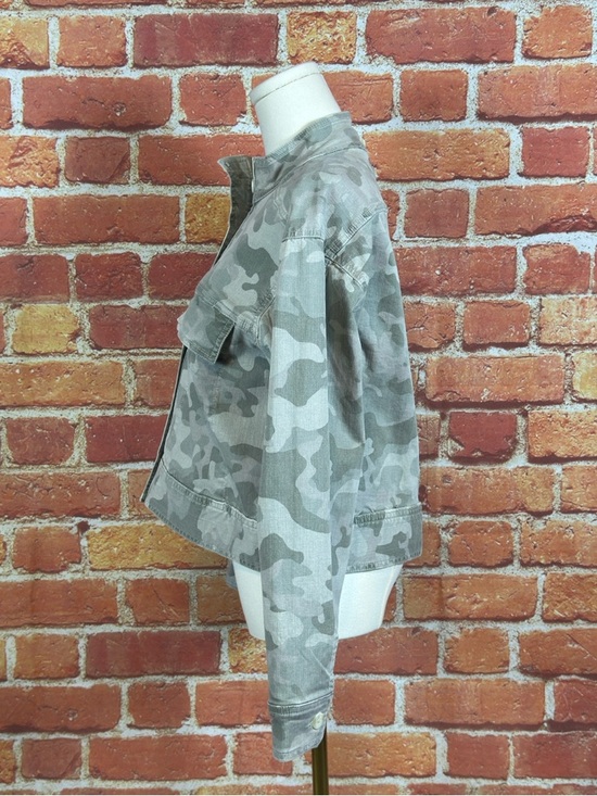 Dear John Light Gray Camouflage Utility Jacket Women’s Size Small NEW - Picture 3 of 14